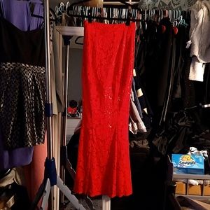 Bebe Summer Glam Mermaid Maxi Skirt